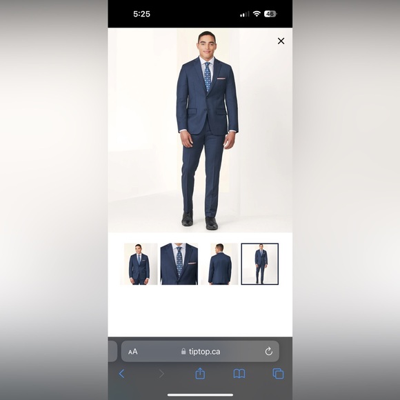 DKNY Men’s Modern Fit 100% Wool Suit - Picture 7 of 7